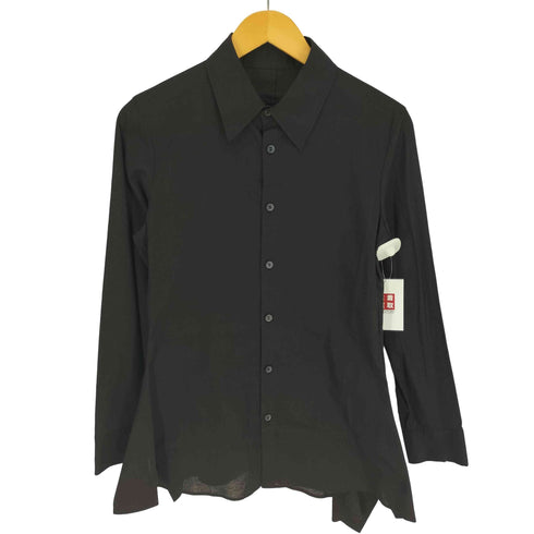 ヨウジヤマモト Yohji Yamamoto collections 25SS 100/-KHADI BACKSIDE FLARED SLIM B 100/-カディ バックサイドフレア スリム B シャツ ユニセックス レディース JPN:1